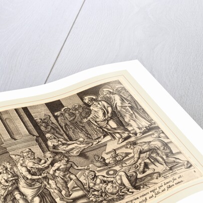 The Deaths of Ananias and Sapphira by Philip Galle
