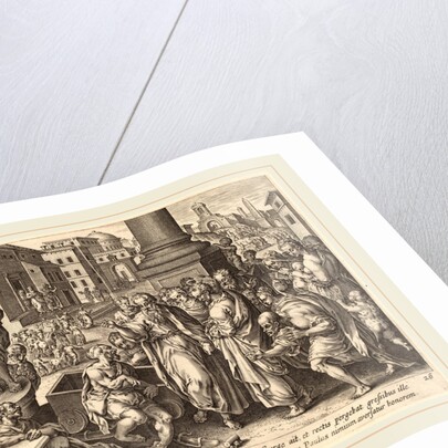 Saint Paul Heals the Lame Man at Lystra by Philip Galle