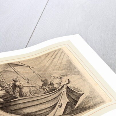 Caesar Crossing Stormy Seas, 1634 by Willem Basse