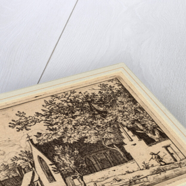 Swine Herd near a Chapel by Allart van Everdingen