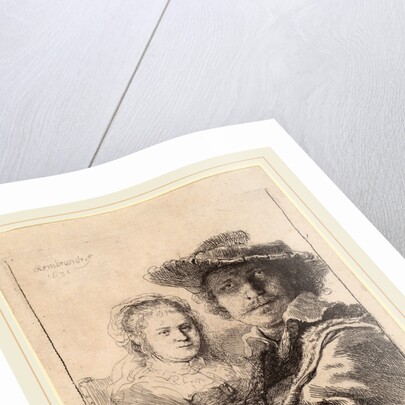 Self-Portrait with Saskia, 1636 by Rembrandt van Rijn