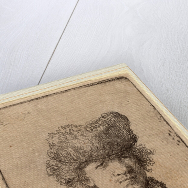 Self-Portrait in a Fur Cap, 1630 by Rembrandt van Rijn