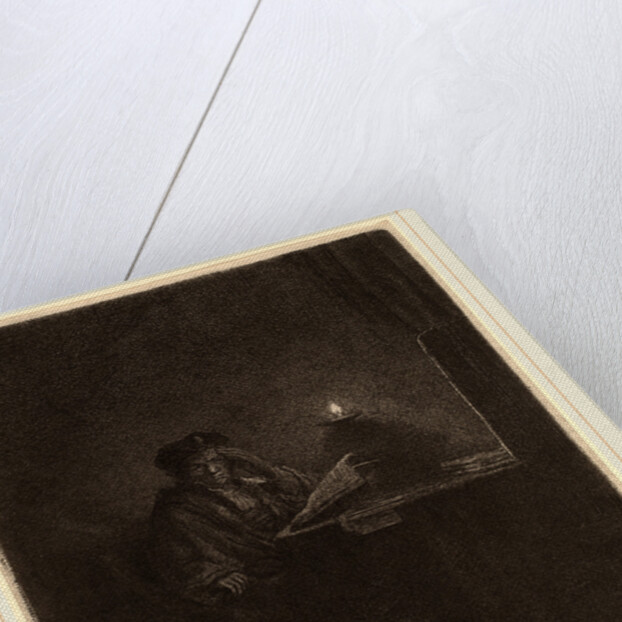 Student at a Table by Candlelight, c. 1642 by Rembrandt van Rijn