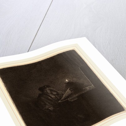 Student at a Table by Candlelight, c. 1642 by Rembrandt van Rijn