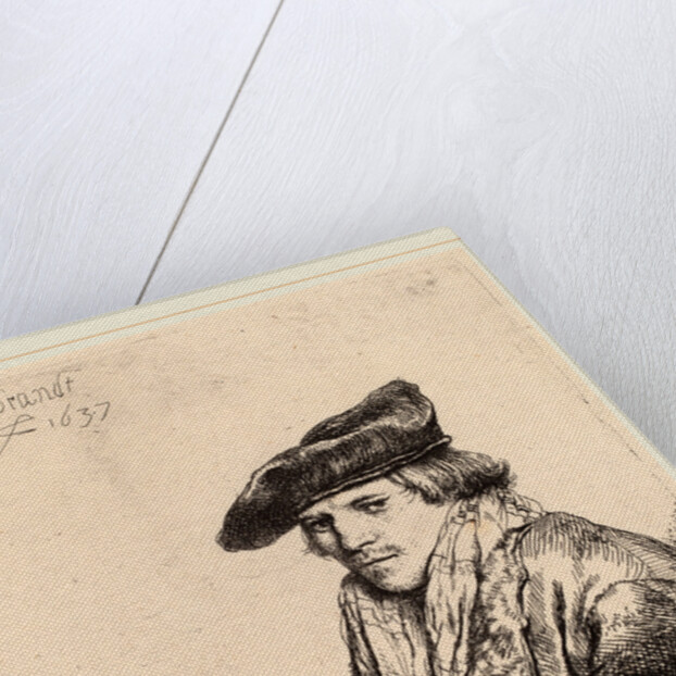 Young Man in a Velvet Cap, 1637 by Rembrandt van Rijn