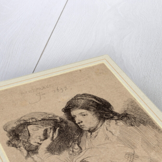 Three Heads of Women, One Asleep, 1637 by Rembrandt van Rijn