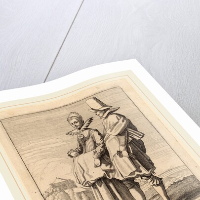 Two Figures in Costume by Jan van de Velde II