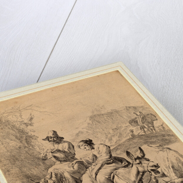 Shepherdess on a Donkey, 1655 by Nicolaes Pietersz Berchem