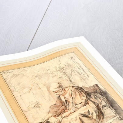 Pancake Woman, 1768 by Cornelis Ploos van Amstel and Johannes Kornlein