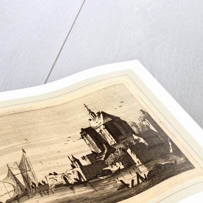 Church in an Inlet with Rowboat in the Foreground by Franz Edmund Weirotter