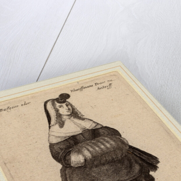 Ciuis aut Mercatoris Antuerpiensis Vxor, 1650 by Wenceslaus Hollar