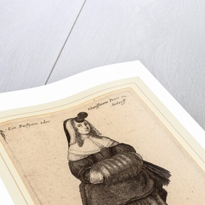 Ciuis aut Mercatoris Antuerpiensis Vxor, 1650 by Wenceslaus Hollar