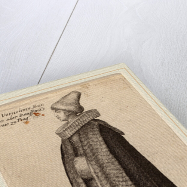 Mercatoris Pragensis Vxor, 1642 by Wenceslaus Hollar