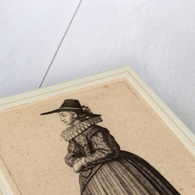 Mulier Augustana, 1643 by Wenceslaus Hollar