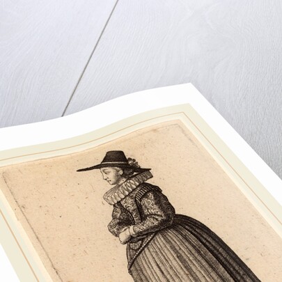 Mulier Augustana, 1643 by Wenceslaus Hollar