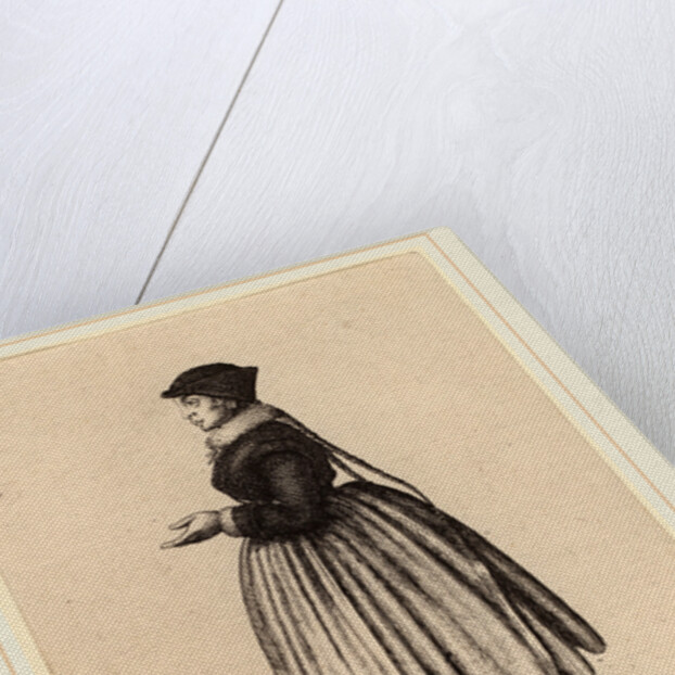 Ancilla Argentinensis, 1643 by Wenceslaus Hollar