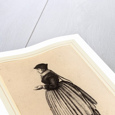 Ancilla Argentinensis, 1643 by Wenceslaus Hollar