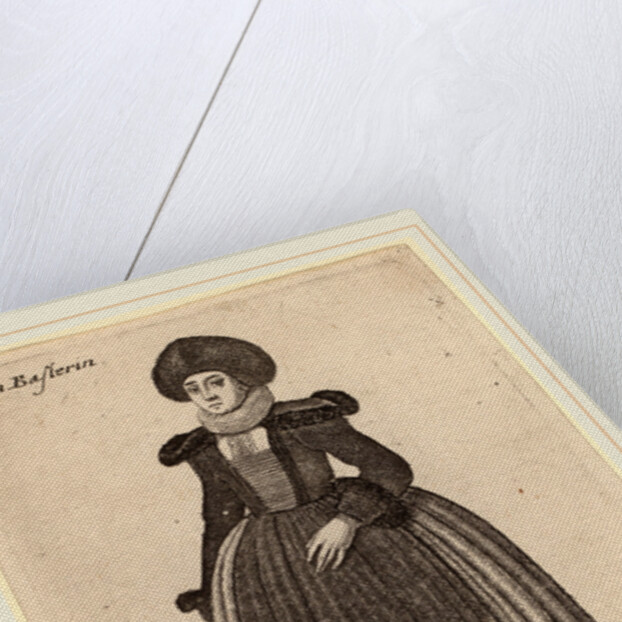 Mulier Basiliensis, 1644 by Wenceslaus Hollar