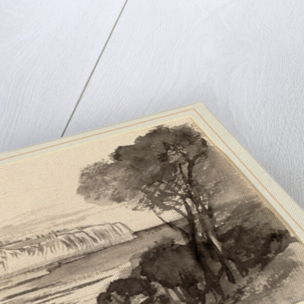 View across a Bay by Edward Lear