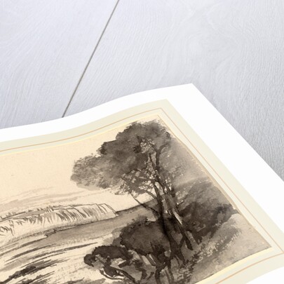 View across a Bay by Edward Lear