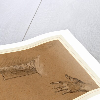 Study of a Right Arm and a Left Hand by Benjamin West