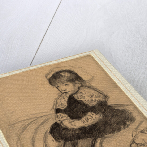 Child Seated on a Sofa by Mary Cassatt