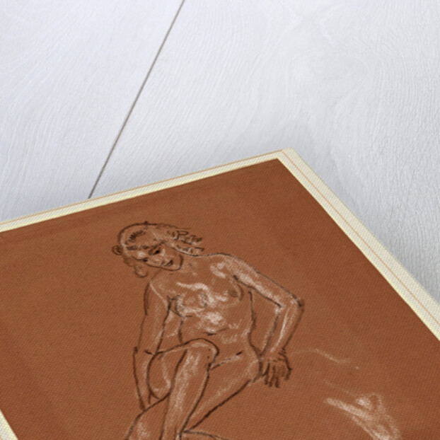 Seated Nude and a Foot by Arthur B. Davies