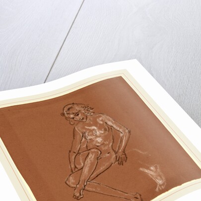 Seated Nude and a Foot by Arthur B. Davies