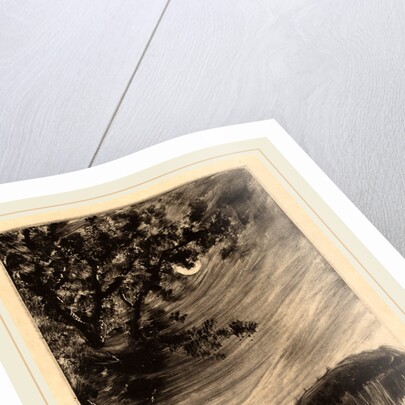 Moonlit Landscape with Tree at the Left by William Fowler Hopson