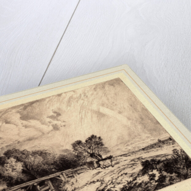 A Rustic Bridge by Thomas Moran