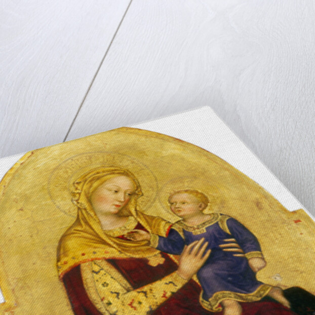 Madonna and Child Enthroned by Gentile da Fabriano