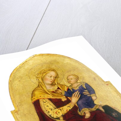 Madonna and Child Enthroned by Gentile da Fabriano