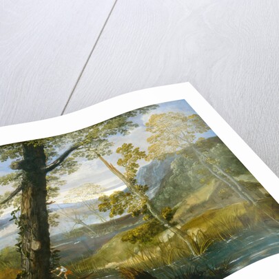 River Landscape by Annibale Carracci