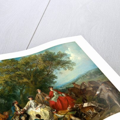 Picnic after the Hunt, probably c. 1735-1740 by Nicolas Lancret