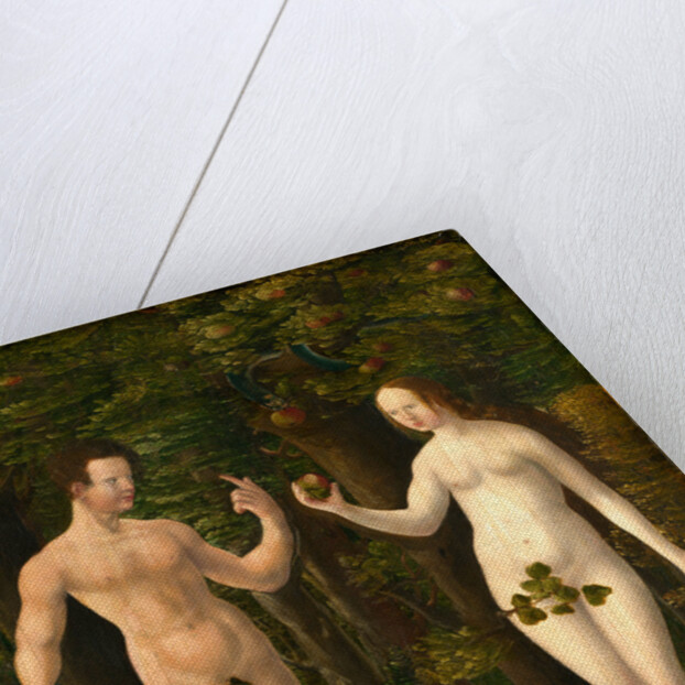 The Fall of Man middle panel, c. 1535, oil on hardboard transferred from panel by Workshop of Albrecht Altdorfer