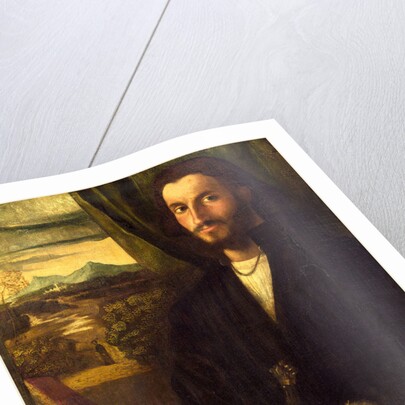 Italian, Portrait of a Man with a Dog, c. 1520 by Cariani