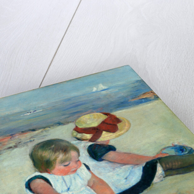 American, Children Playing on the Beach, 1884 by Mary Cassatt