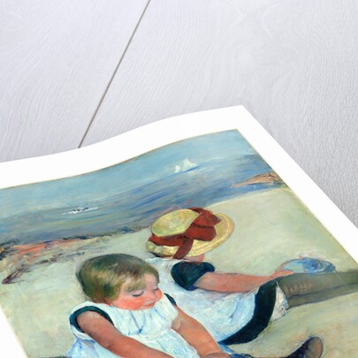 American, Children Playing on the Beach, 1884 by Mary Cassatt