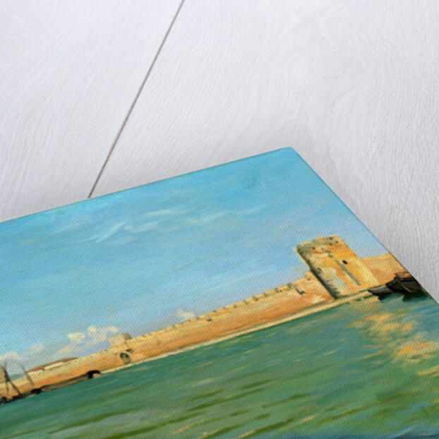 The Ramparts at Aigues-Mortes, 1867 by Frédéric Bazille