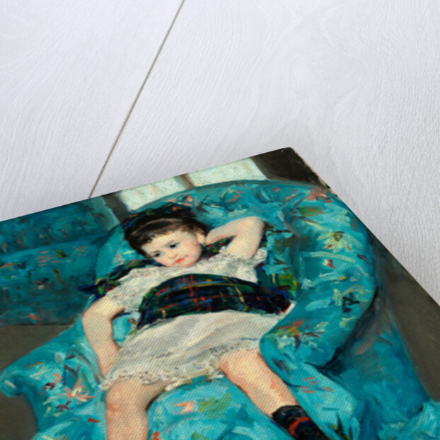 American, Little Girl in a Blue Armchair, 1878 by Mary Cassatt