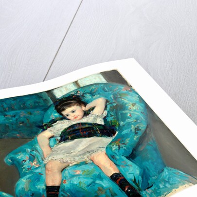 American, Little Girl in a Blue Armchair, 1878 by Mary Cassatt