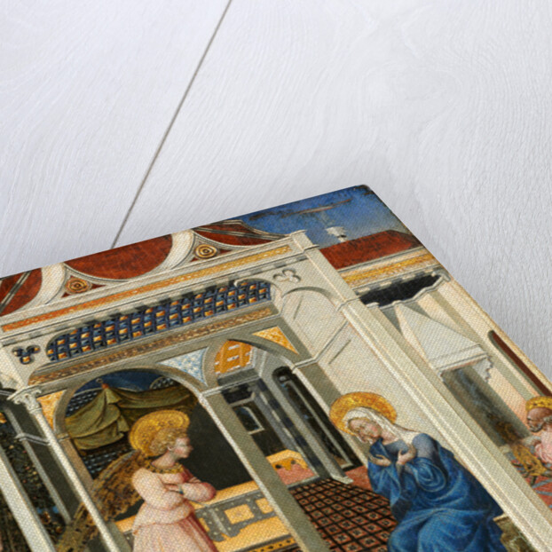 Italian, The Annunciation and Expulsion from Paradise, c. 1435 by Giovanni di Paolo