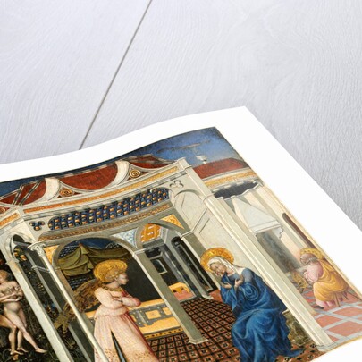 Italian, The Annunciation and Expulsion from Paradise, c. 1435 by Giovanni di Paolo