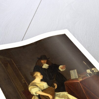 The Music Lesson, c. 1670 by Studio of Gerard ter Borch the Younger