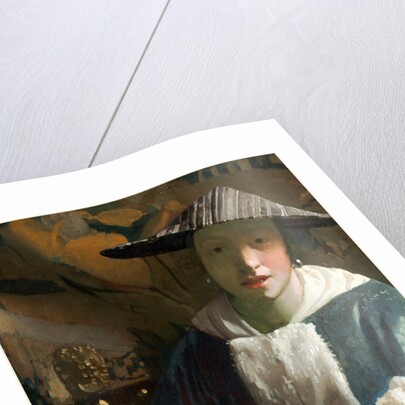 Dutch, Girl with a Flute, probably 1665-1670 by Johannes Vermeer