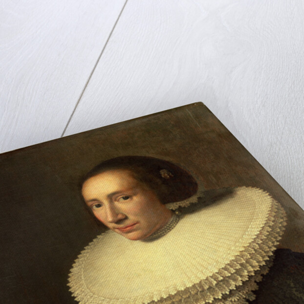 Portrait of a Lady with a Ruff, Dutch, 1638 by Michiel van Miereveld