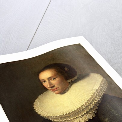 Portrait of a Lady with a Ruff, Dutch, 1638 by Michiel van Miereveld