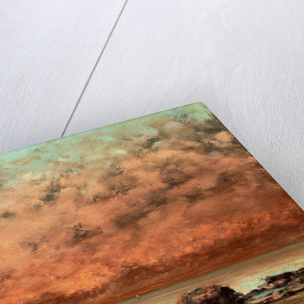 The Black Rocks at Trouville by Gustave Courbet