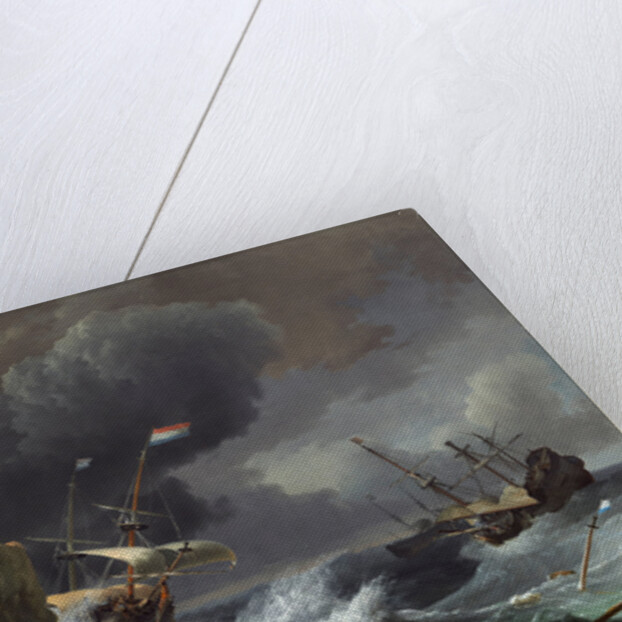 Dutch, Ships in Distress off a Rocky Coast, 1667 by Ludolf Backhuysen
