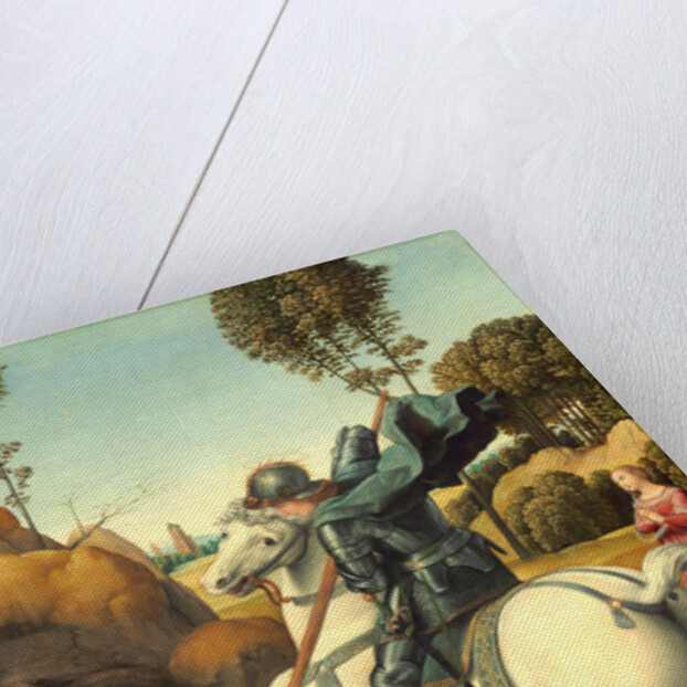 Italian, Saint George and the Dragon, c. 1506 by Raphael